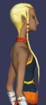 Side view showing Impa's braid, which almost reaches her hips.